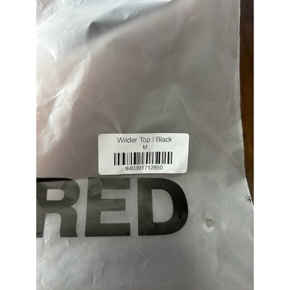 Rumored Womens Wilder Top Embroidered Floral Tie Front Black Size Medium NWT - Picture 7 of 9